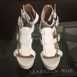 IZABELLA RUE WHITE BRERA HIGH HEEL SHOES